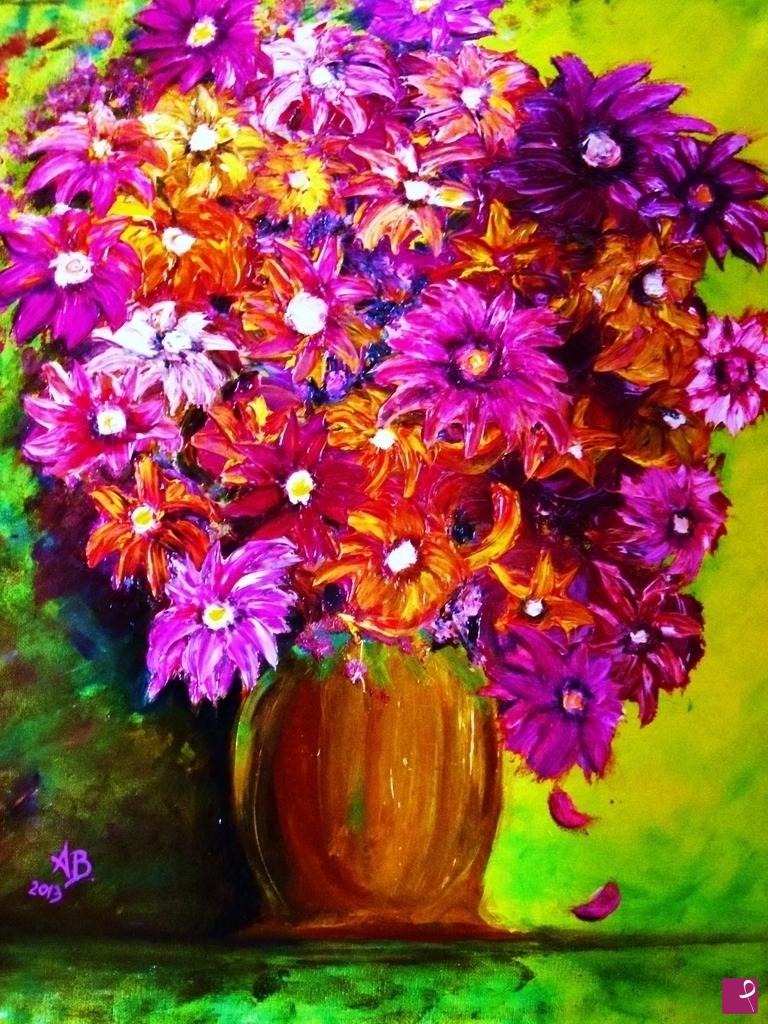 quadri in vendita online - vaso di fiori