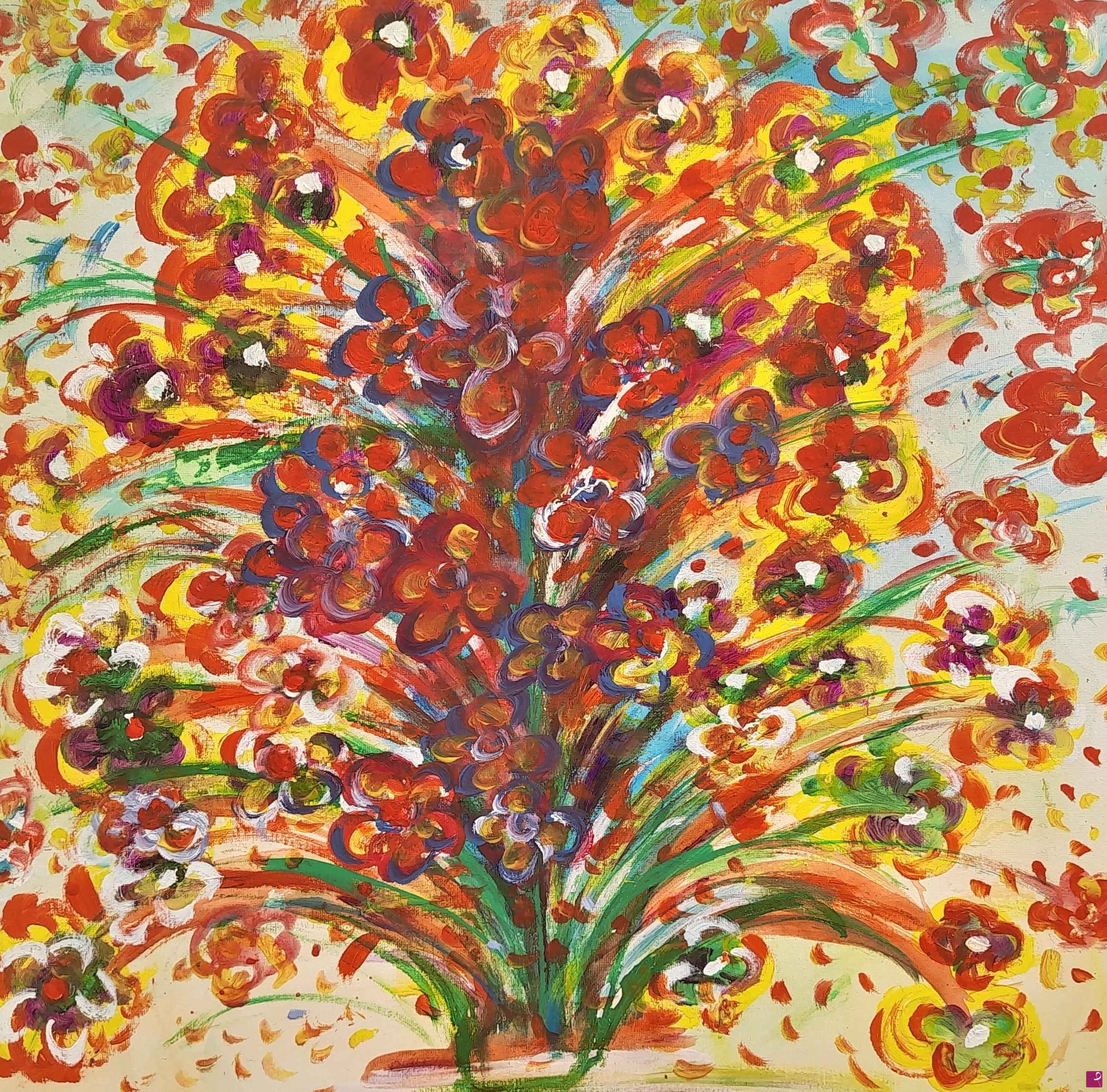 quadri in vendita online - vaso di fiori