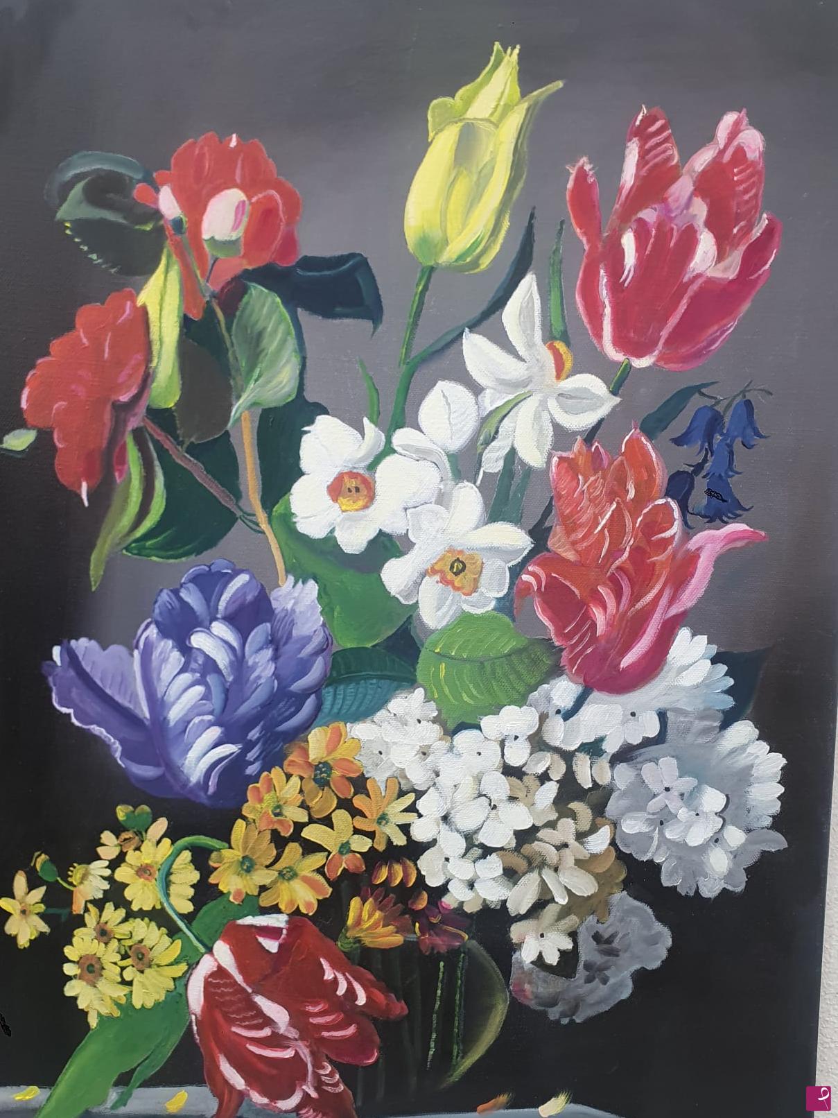 quadri in vendita online - Vaso di fiori