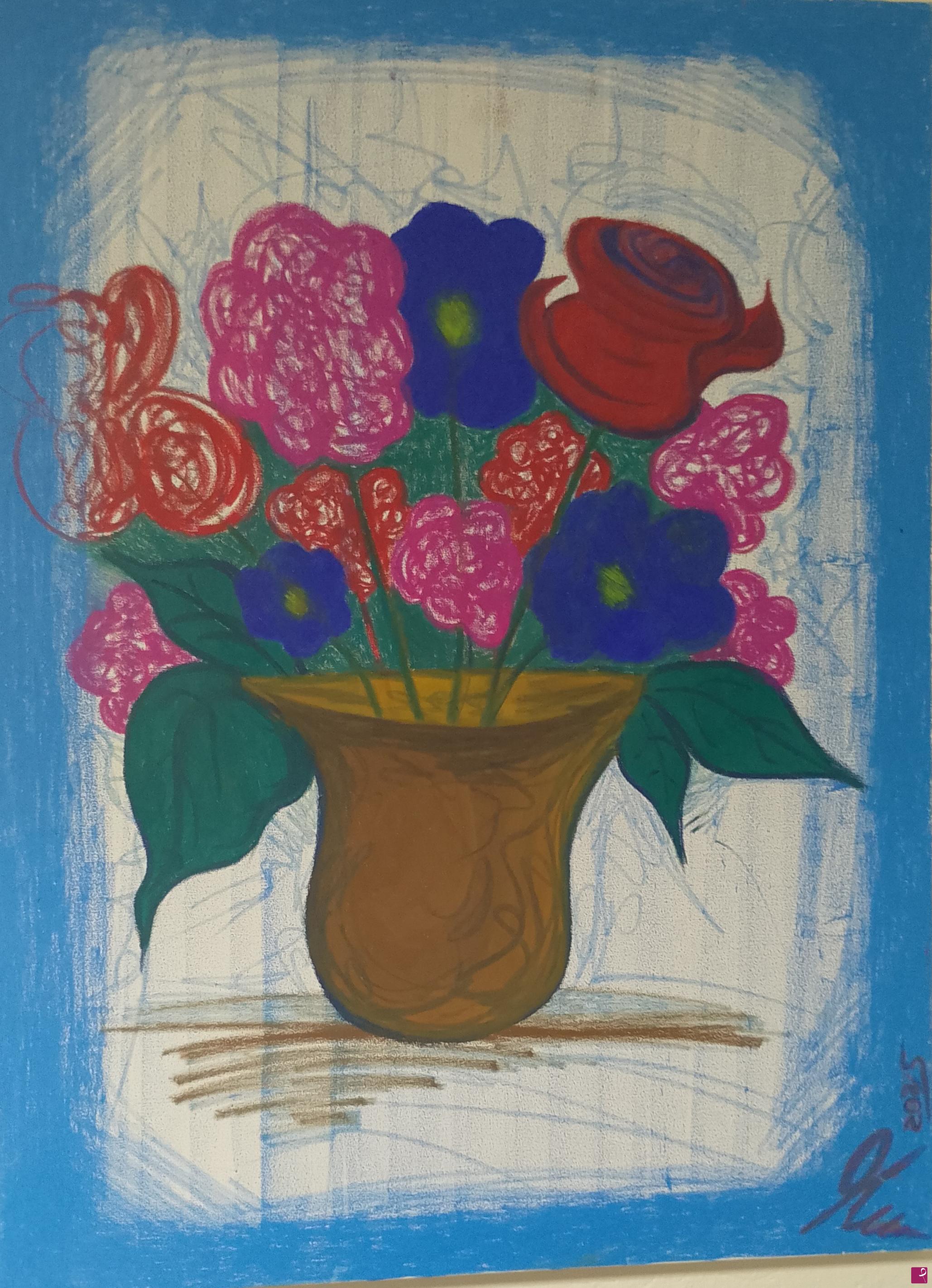 quadri in vendita online - Vaso di fiori 