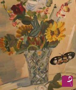 quadri in vendita online - Vaso di fiori