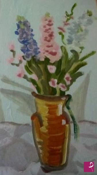 quadri in vendita online - Vaso di fiori