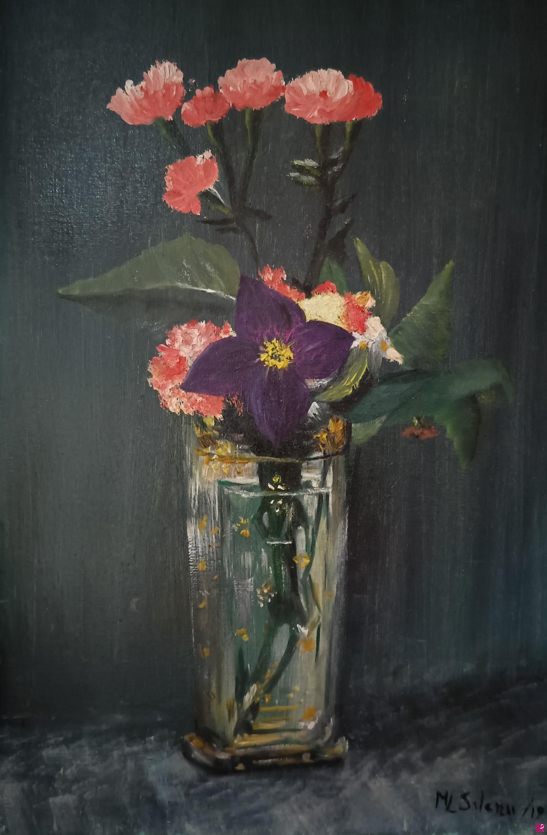 quadri in vendita online - Vaso di fiori 