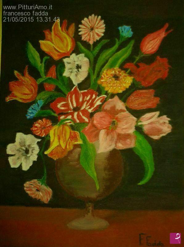 quadri in vendita online - Vaso di fiori