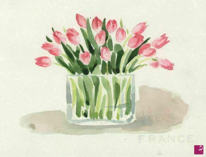 quadri in vendita online - vaso di fiori