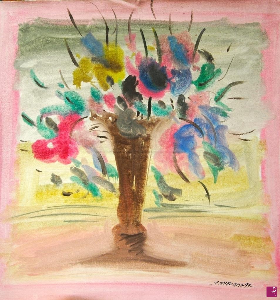 quadri in vendita online - Vaso di fiori
