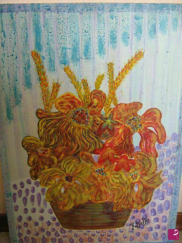 quadri in vendita online - vaso di fiori