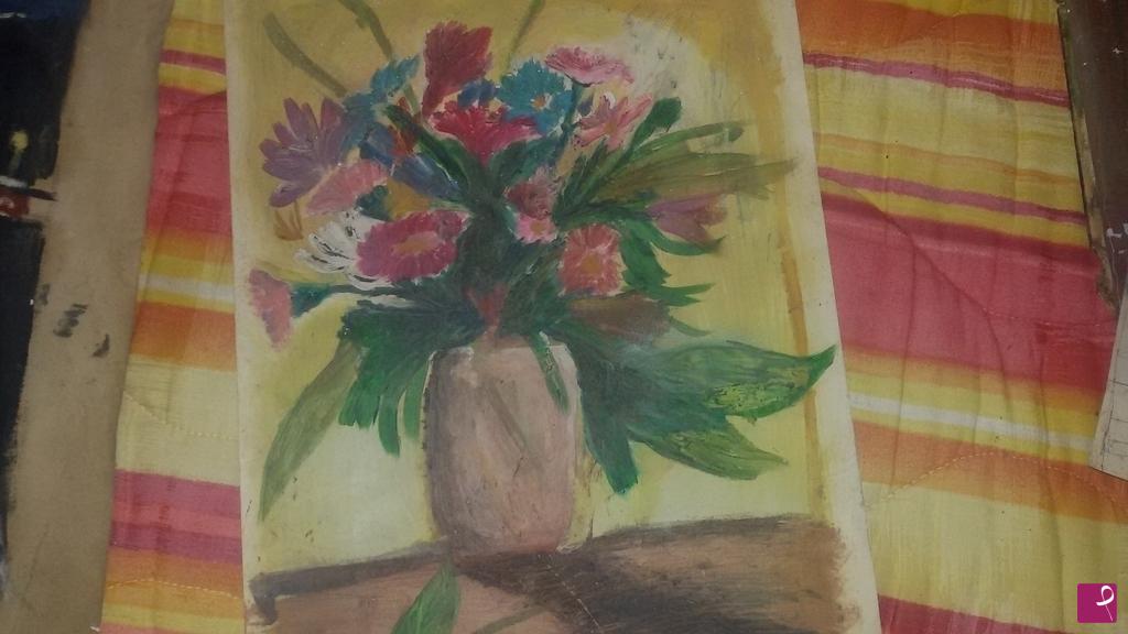 quadri in vendita online - Vaso di fiori
