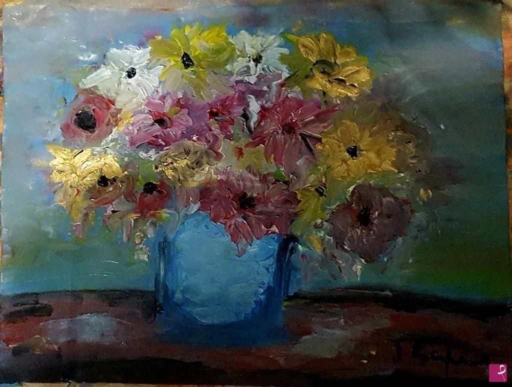 quadri in vendita online - vaso di fiori 