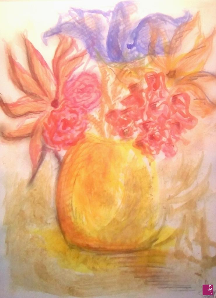 quadri in vendita online - Vaso di fiori