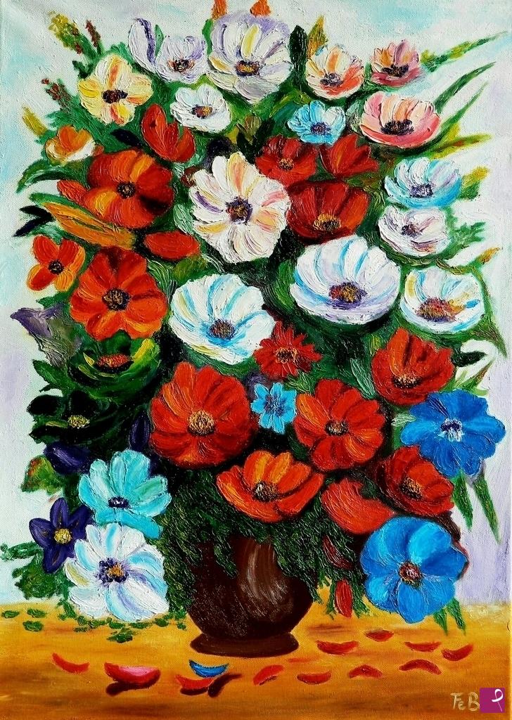 quadri in vendita online - Vaso di fiori (seconda versione)
