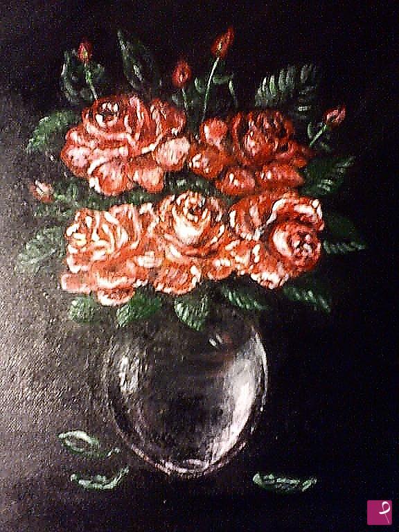quadri in vendita online - Vaso di Rose