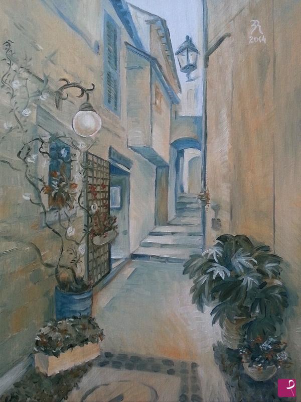 quadri in vendita online - Vecchia strada / Old street