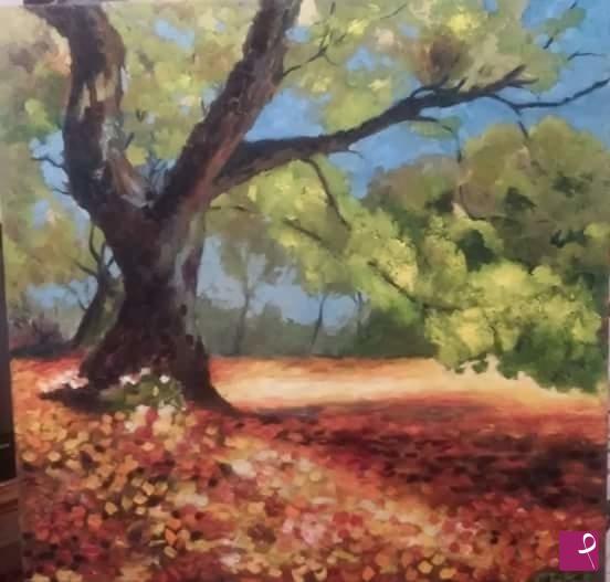 quadri in vendita online - Vecchio albero