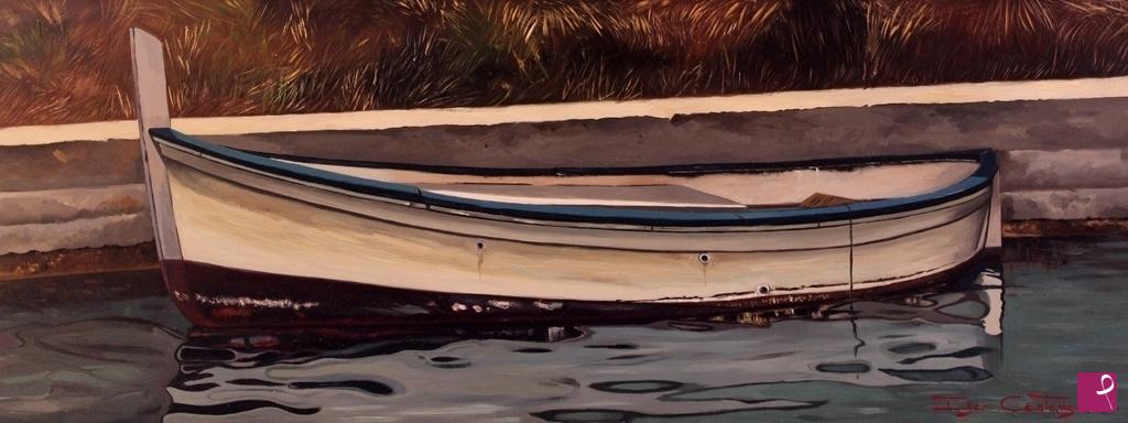 quadri in vendita online - Vecchio barcone