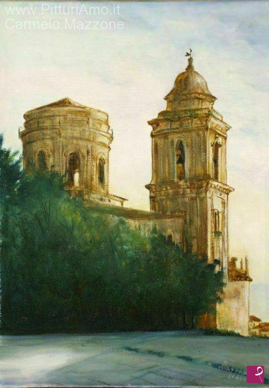 quadri in vendita online - Vecchio campanile