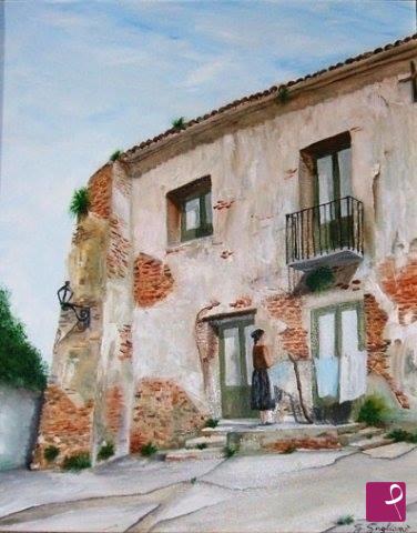 quadri in vendita online - "Vecchio ricordo" (Centro storico di Gioia Tauro)