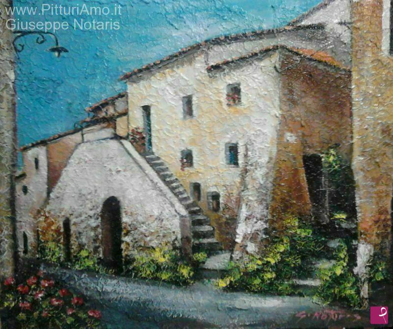 quadri in vendita online - Vecchio rudere