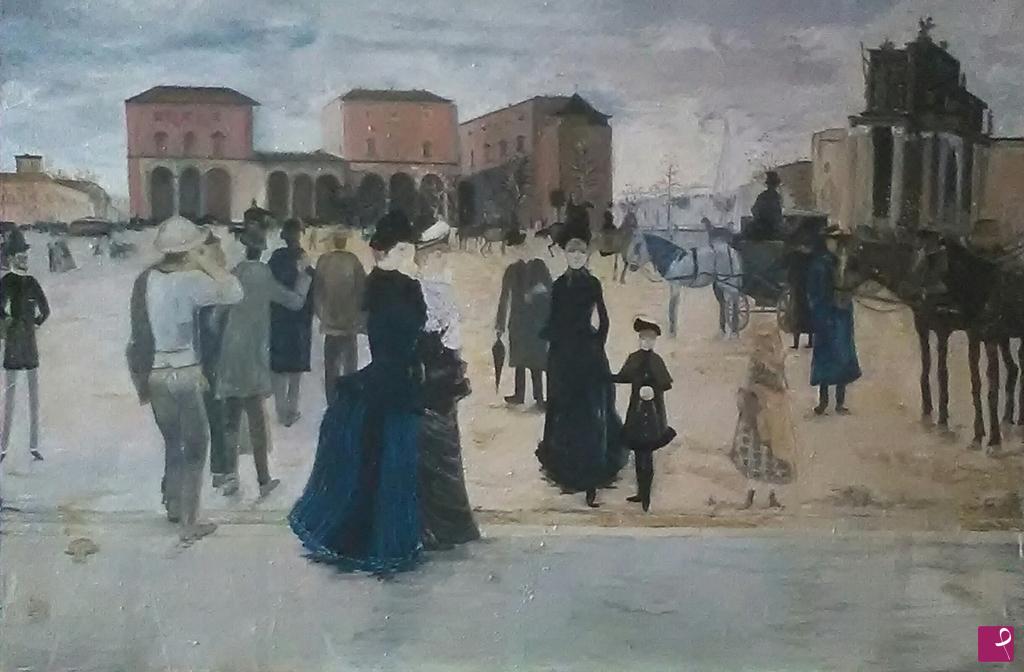 quadri in vendita online - veduta di piazza Sangallo - Firenze