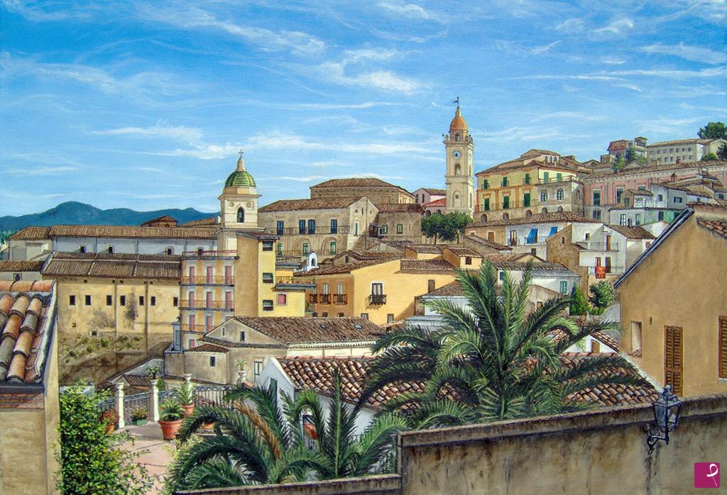 quadri in vendita online - Veduta di Rossano Calabro