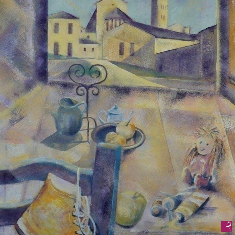 quadri in vendita online - Veduta di S.Frediano - Lucca
