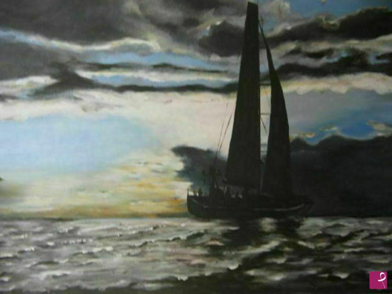 quadri in vendita online - vela nera