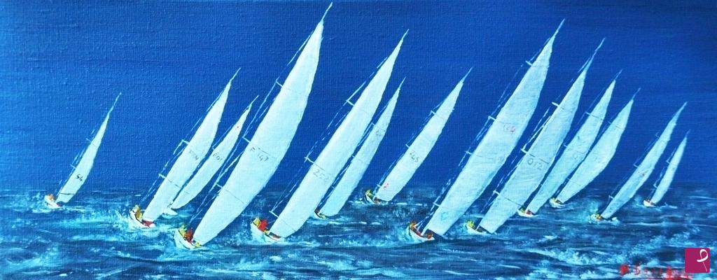 quadri in vendita online - Vele in regata