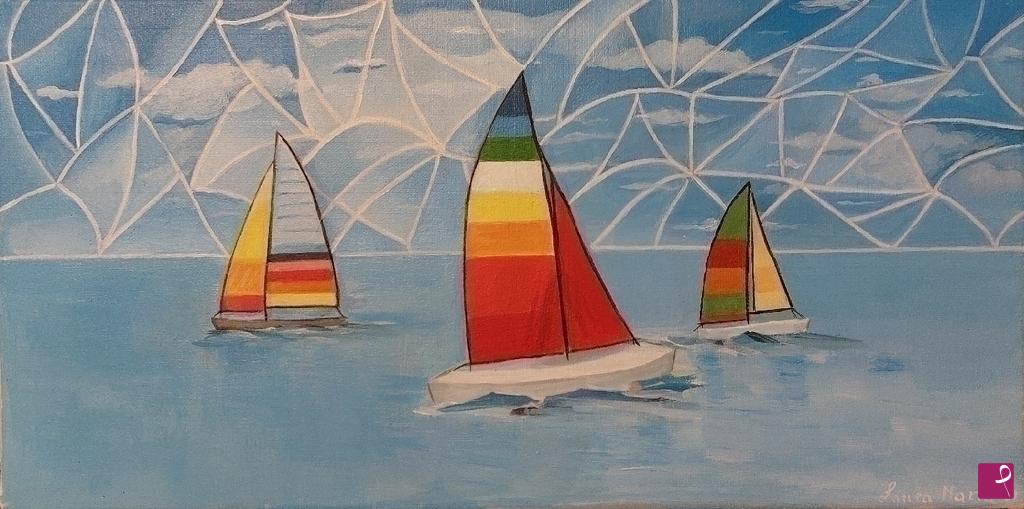quadri in vendita online - Vele in regata