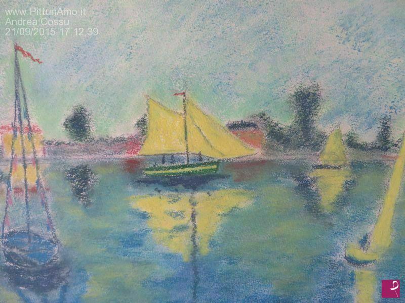 quadri in vendita online - Vele vicino Honfleur