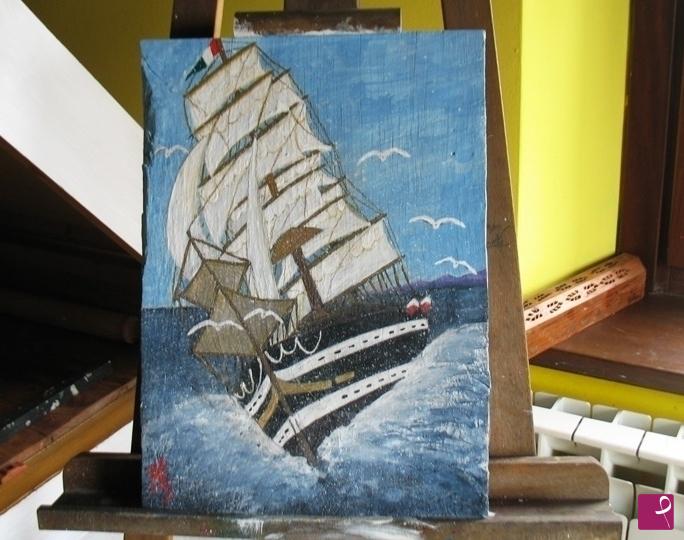 quadri in vendita online - veliero Amerigo Vespucci-nave scuola