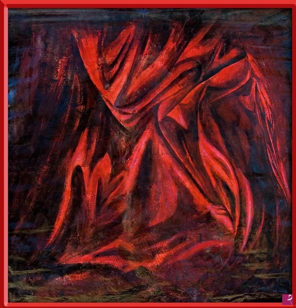 quadri in vendita online - velluto rosso