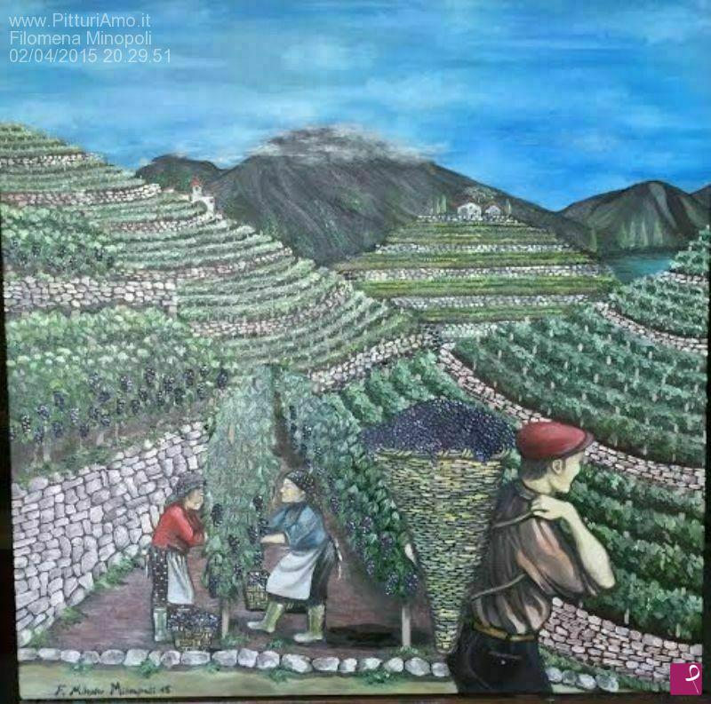 quadri in vendita online - Vendemmia eroica