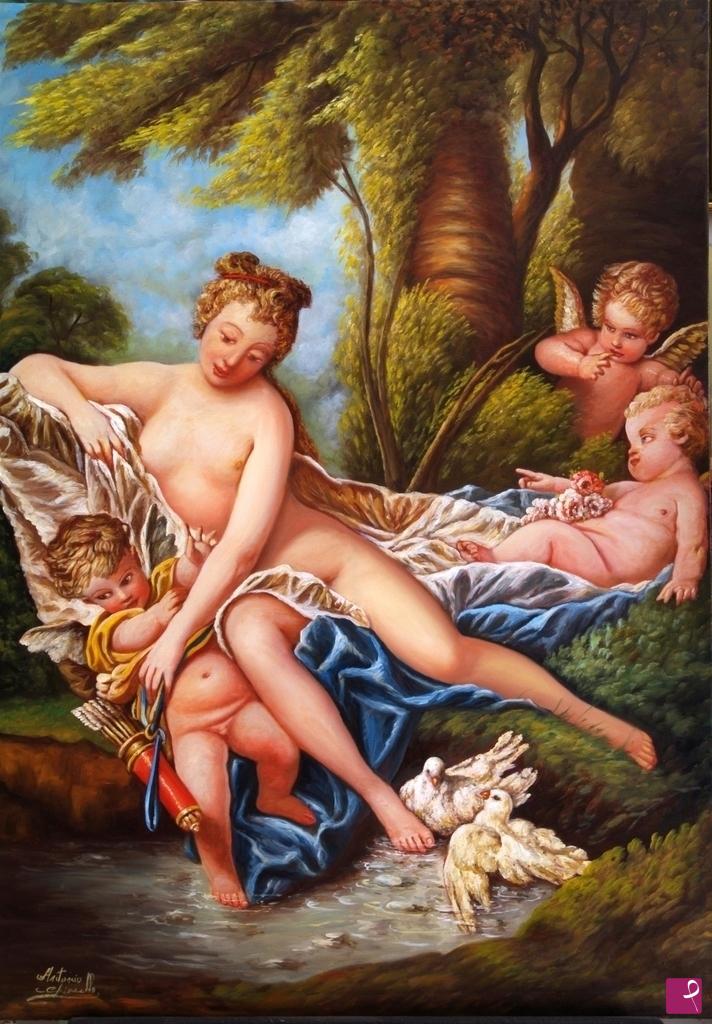 quadri in vendita online - venere con cupido