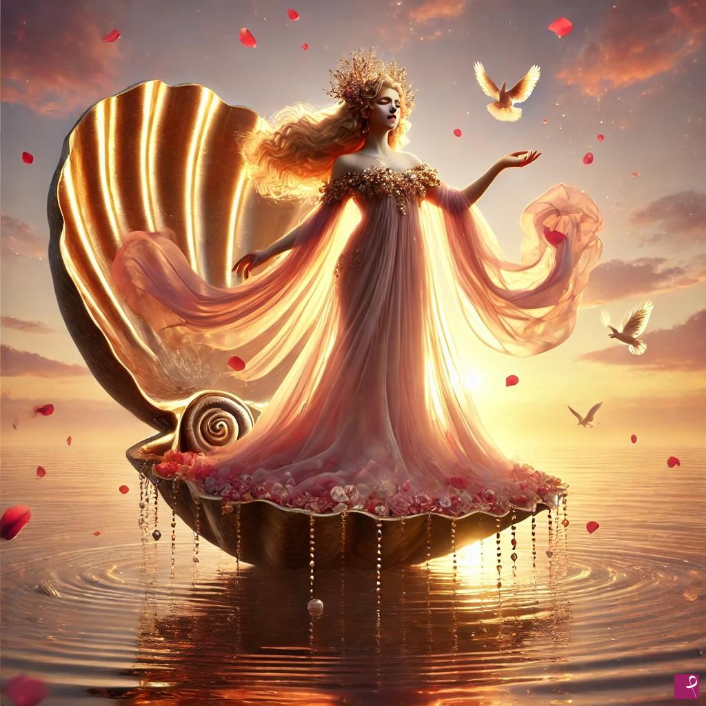 quadri in vendita online - Venere, Dea romana dell'amore e della bellezza