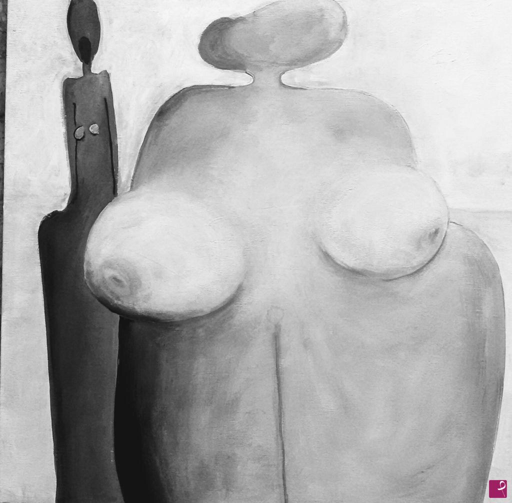 quadri in vendita online - Venere di Willendorf e cugina