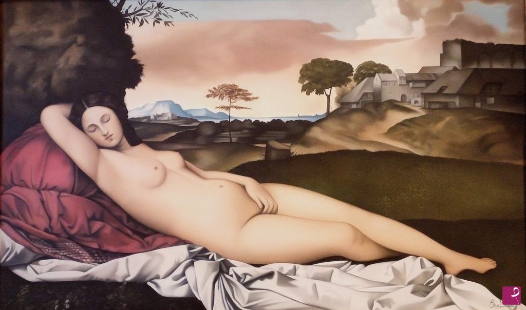 quadri in vendita online - Venere dormiente