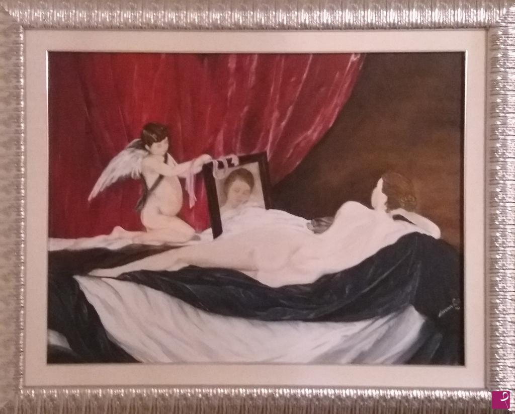 quadri in vendita online - venere e cupido (2011)