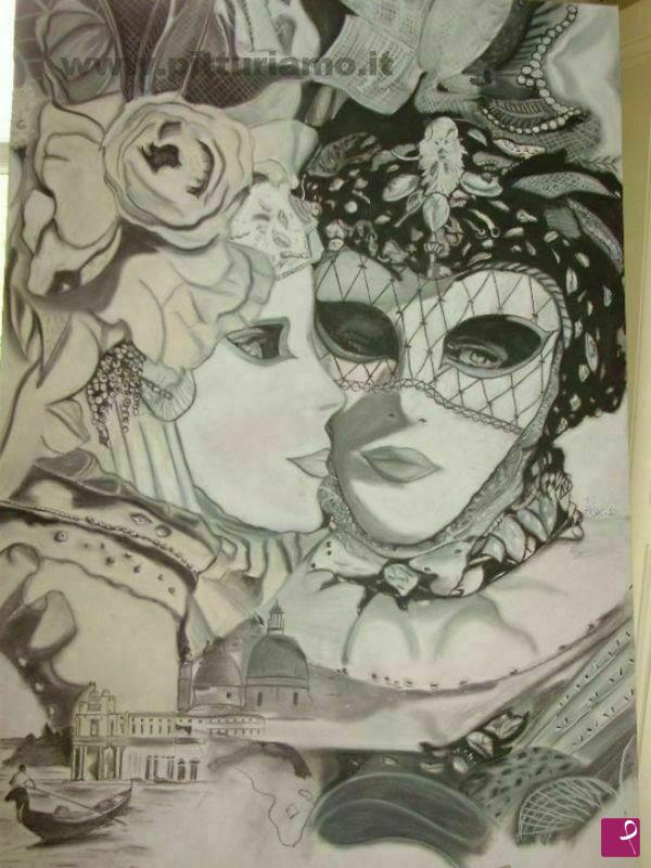 quadri in vendita online - VENETIAN MASKS