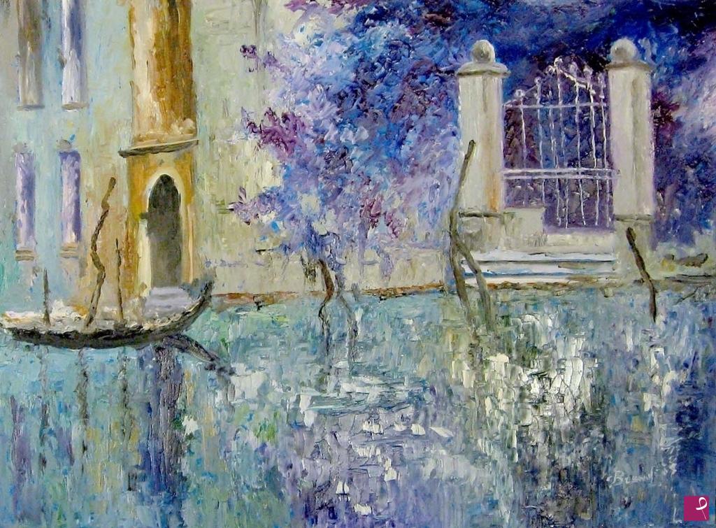 quadri in vendita online - venezia - palazzo sul canale