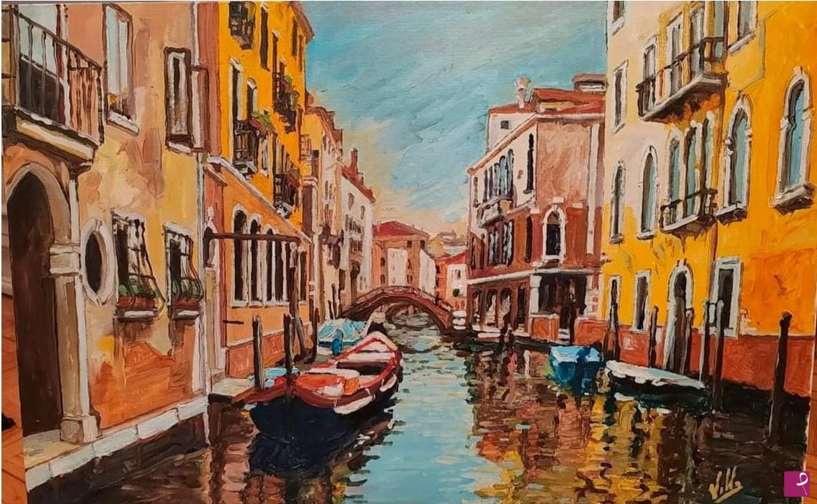 quadri in vendita online - Venezia canale