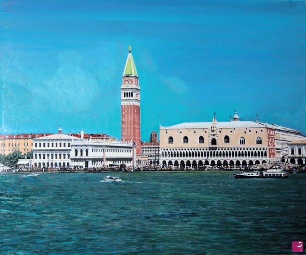 quadri in vendita online - Venezia dal mare P. San Marco