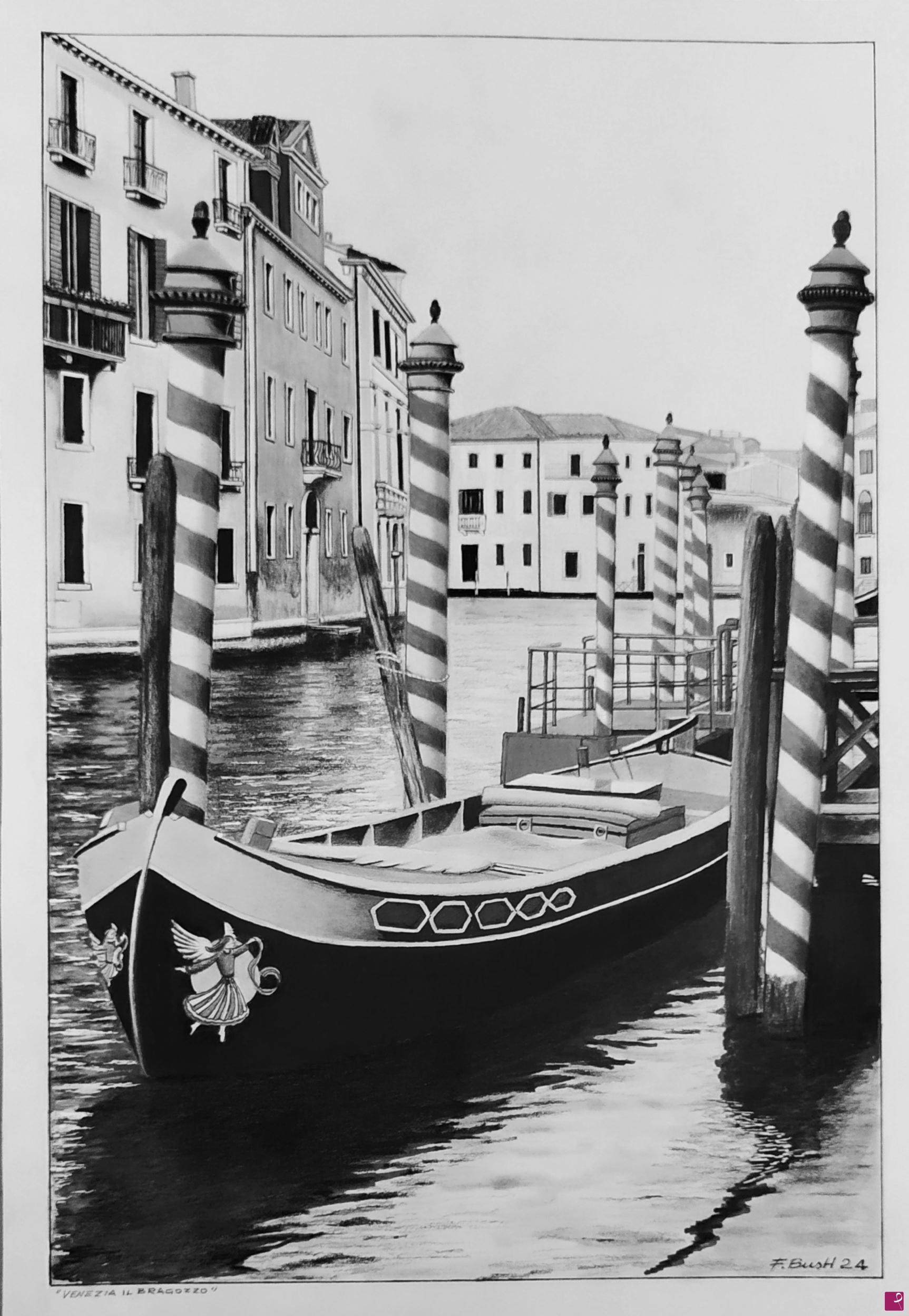 quadri in vendita online - Venezia il bragozzo 
