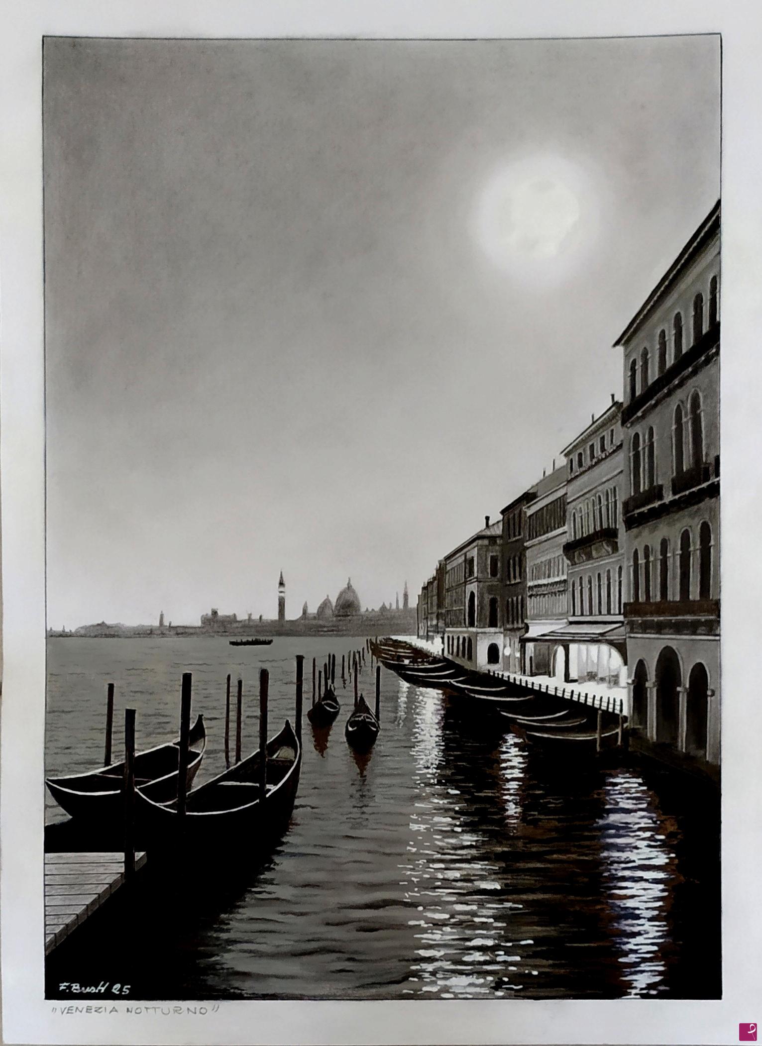 quadri in vendita online - Venezia notturno 