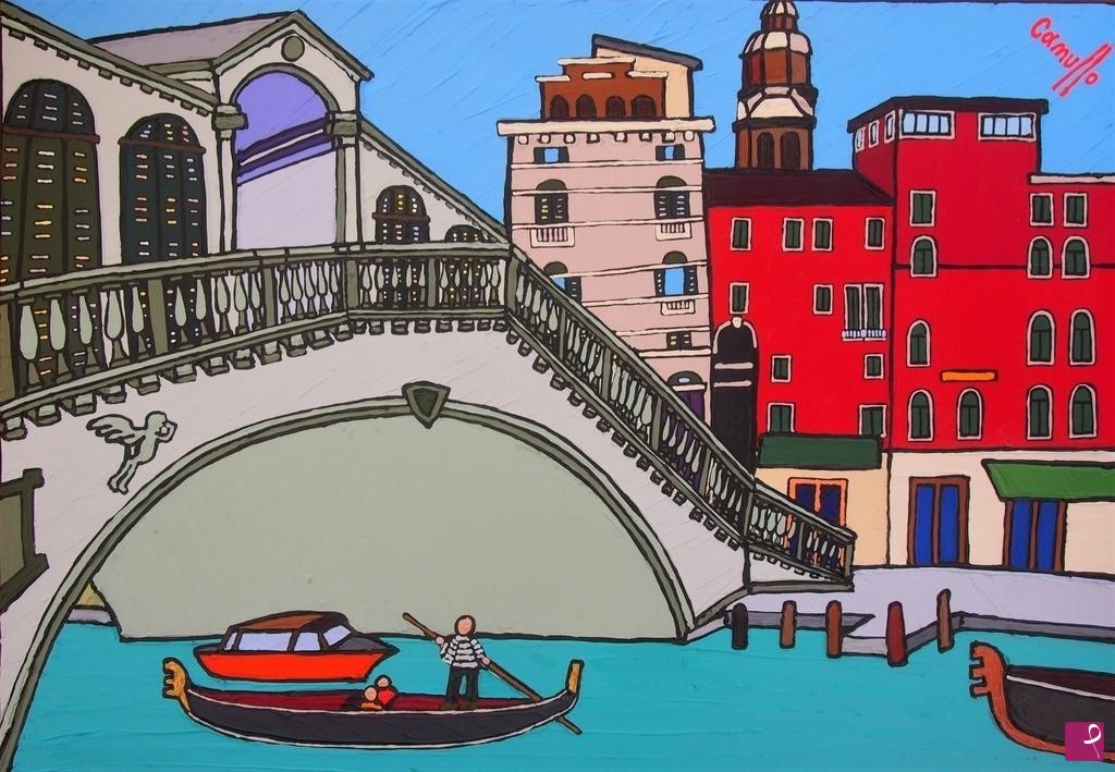 quadri in vendita online - Venezia, Ponte di Rialto