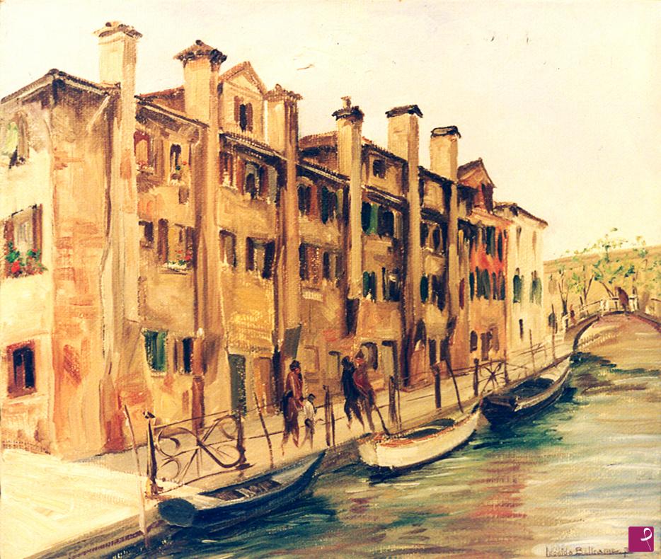 quadri in vendita online - VENEZIA: VECCHIE CASE ALL'ANGEOLO R.