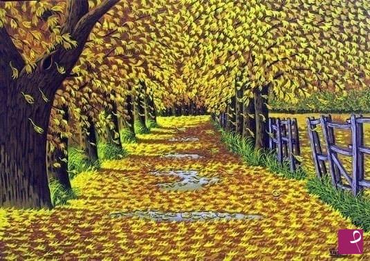 quadri in vendita online - Vento d'autunno