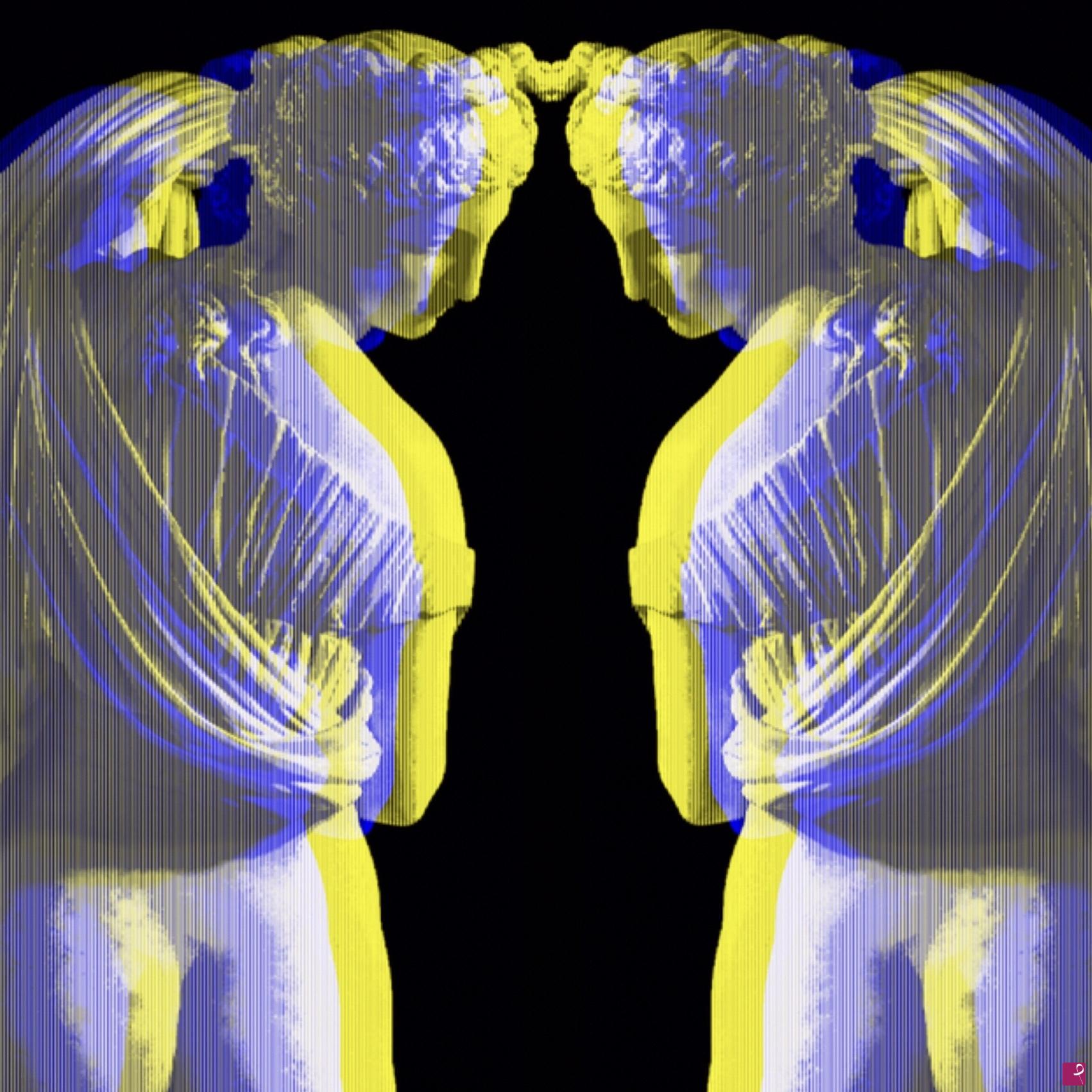 quadri in vendita online - Venus&Venus yellow&white&blue