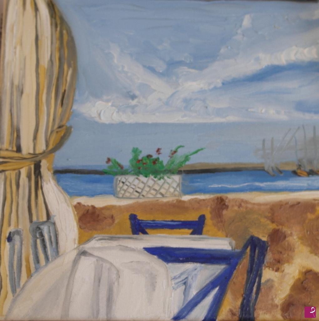 quadri in vendita online - Veranda sul mare