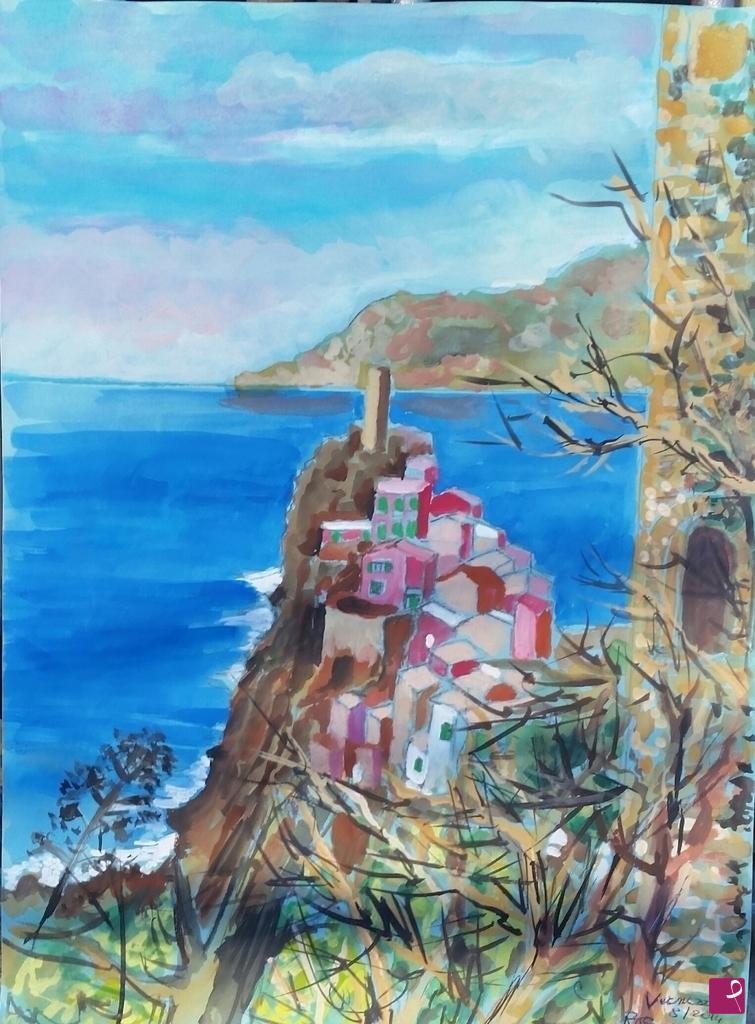 quadri in vendita online - " Vernazza "5 Terre.