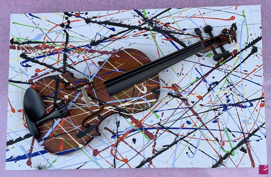 quadri in vendita online - Vero violino in tela